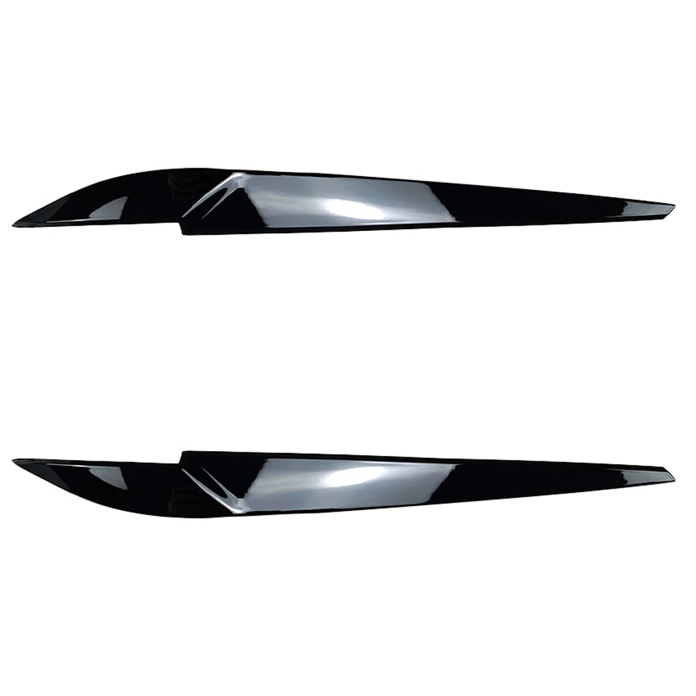 

Накладка на переднюю фару, головная лампа, подсветка для век, отделка для бровей из АБС-пластика для X5 X6 F15 F16 2014-2018, глянцевый черный