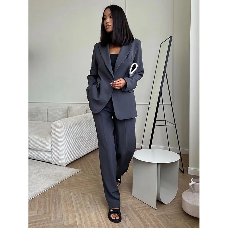 Высококлассный деловой женский костюм модный простой однотонный жилет с