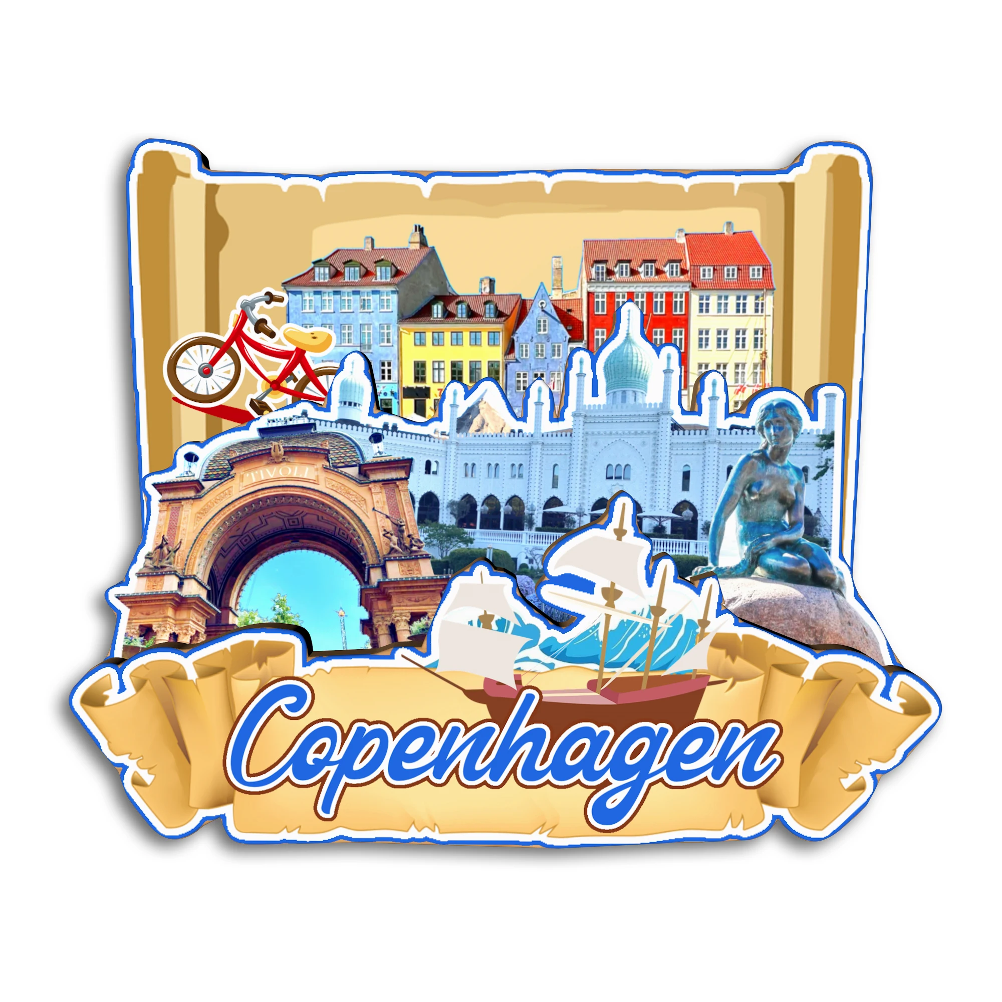 

Магнит для холодильника Копенгаген