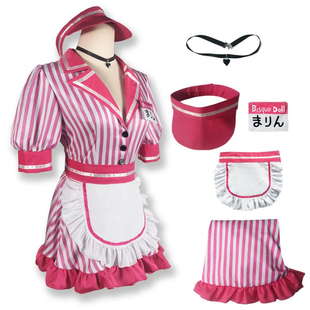 

My dress up darling Marin Kitagawa Cosplay Costume Maid Dress Uniform Outfits Halloween Carnival Suit