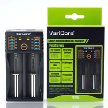 2022 VariCore V20i V10 U4 18650 1.2V 3.7V 3.2V 3.85V AA / AAA 26650 14500 16340 25500 NiMH Li-Ion แบตเตอรี่ Charger