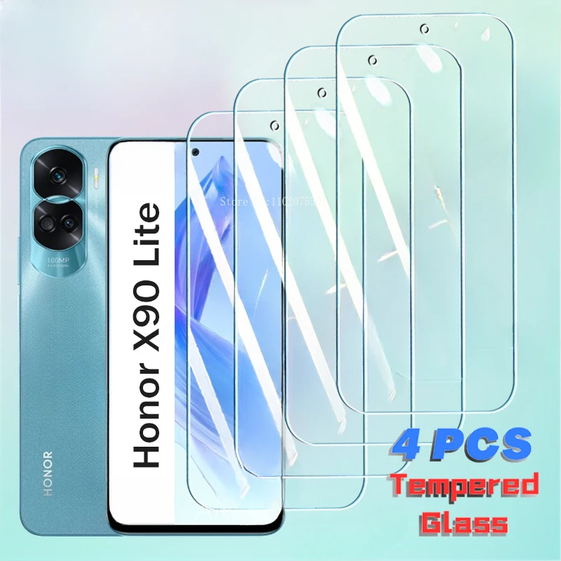 Защитное стекло закаленное для Huawei Honor 90/70 Lite/80 GT/X9/X8/X7/X6/X8A/X7A/X6A 4 шт.