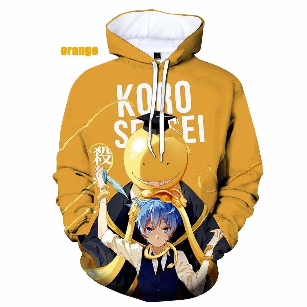 

New Japan Anime Assassination Classroom Printed Hoodies 3d Pullover Personality Men Women Printed Casual Hoodies