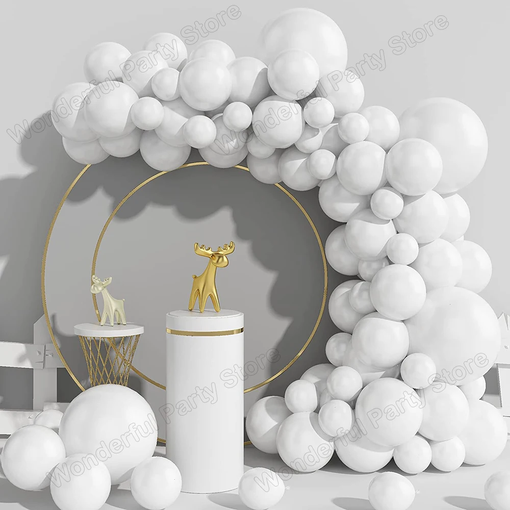

1Set White Balloon Garland Kit Arch Graduation Balloons Wedding Birthday Kids Baby Shower Party Decorations