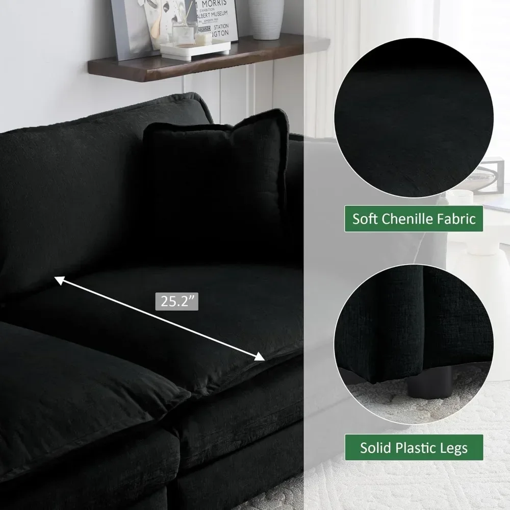 Глубоко сидящий сегментированный диван удобный облачный в османском стиле 76