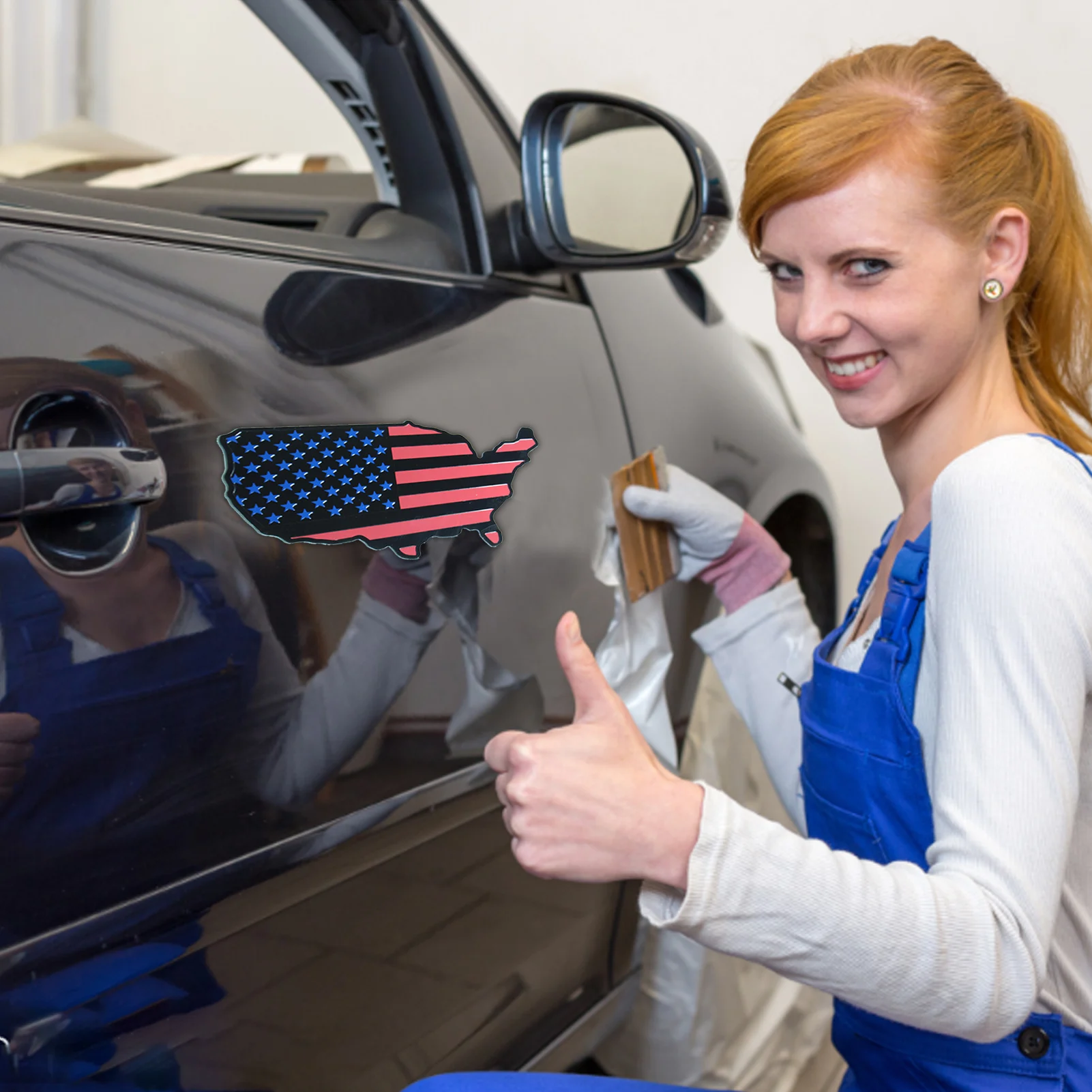 Металлическая Эмблема наклейка из алюминиевого сплава патриотический значок