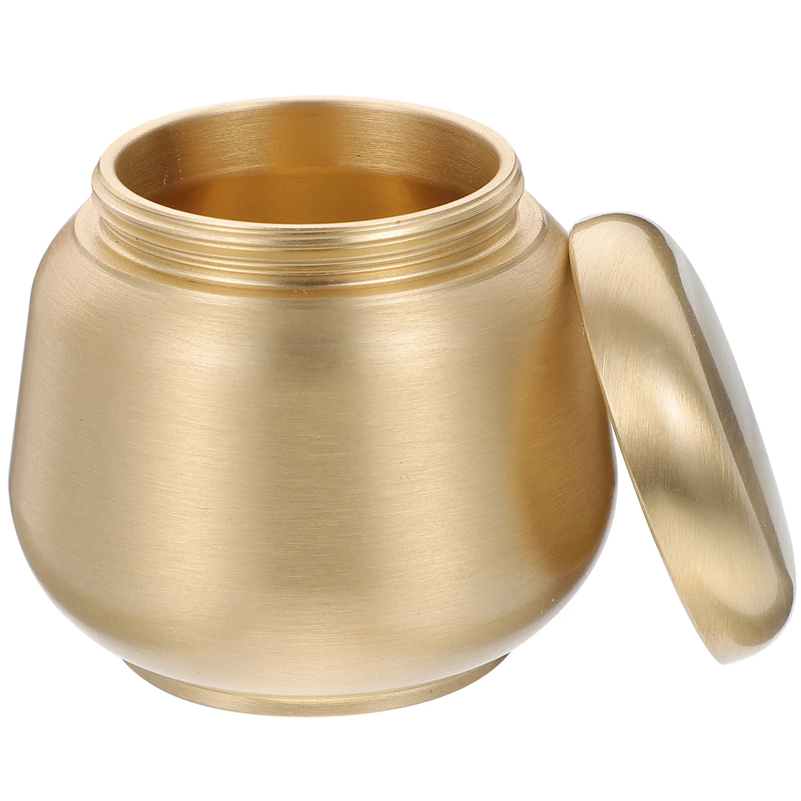 

Tea Canisters Round Kitchen Storage Jar Tea Sealed Jar Container for Wealth Luck Living Room Office