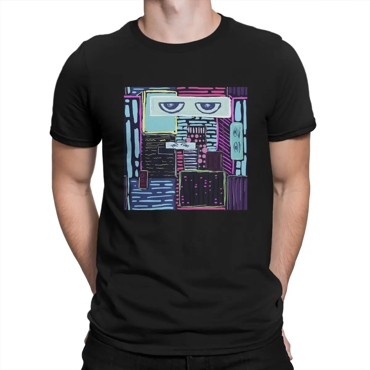 

Men T-Shirts Psycho City Creative Cotton Tees Short Sleeve Mob Psycho 100 Setsuo Ito T Shirts O Neck Tops Summer