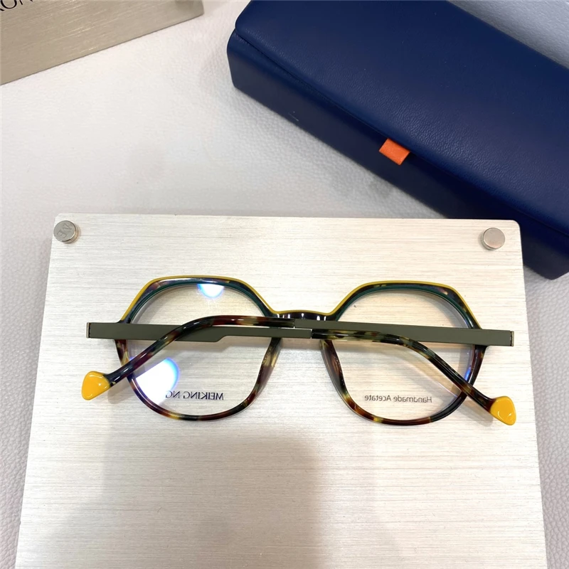 Оптические очки для мужчин и женщин ретро-дизайнер 2420 модные овальные оправы из