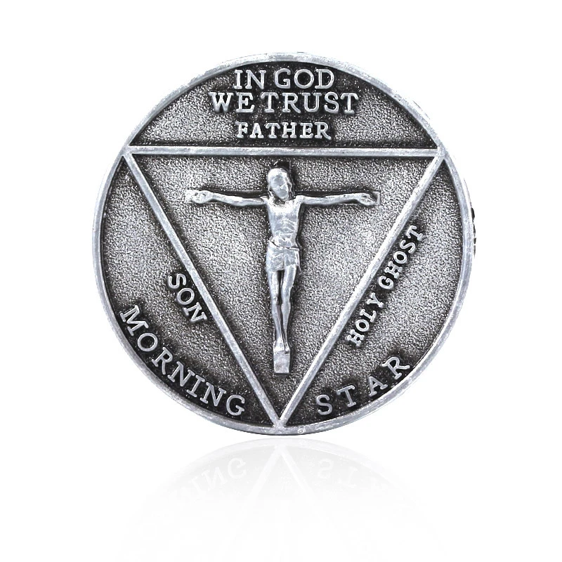 Lucifer Morningstar Satanic Pentecost Cosplay Coin Commemorative Metal Prop Coins Gift Non Currency Coin Art Collection