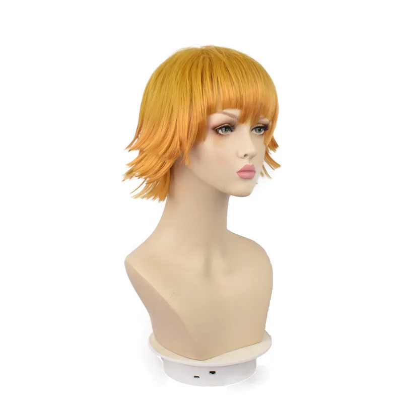 

Парик для косплея аниме агатсума зенитсу, реквизит из синтетического волокна для вечерние ринки, ролевых игр, нарядов, Хэллоуина, модные акс...