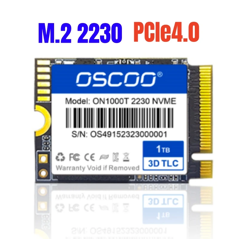 

Oscoo Mini 1TB M.2 2230 NVMe PCIe x4 Gen4 SSD 512gb 256gb Support for Mini Pc Hard Drives 2230 for Steam Deck