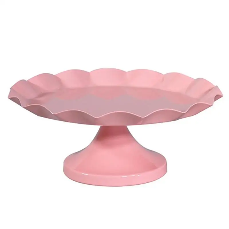 

Wedding Cake Stand Cupcake Tray Lace Edge Cake Tools Home Decoration Pink Supplies Decorating Plates Party Dessert Display Tray