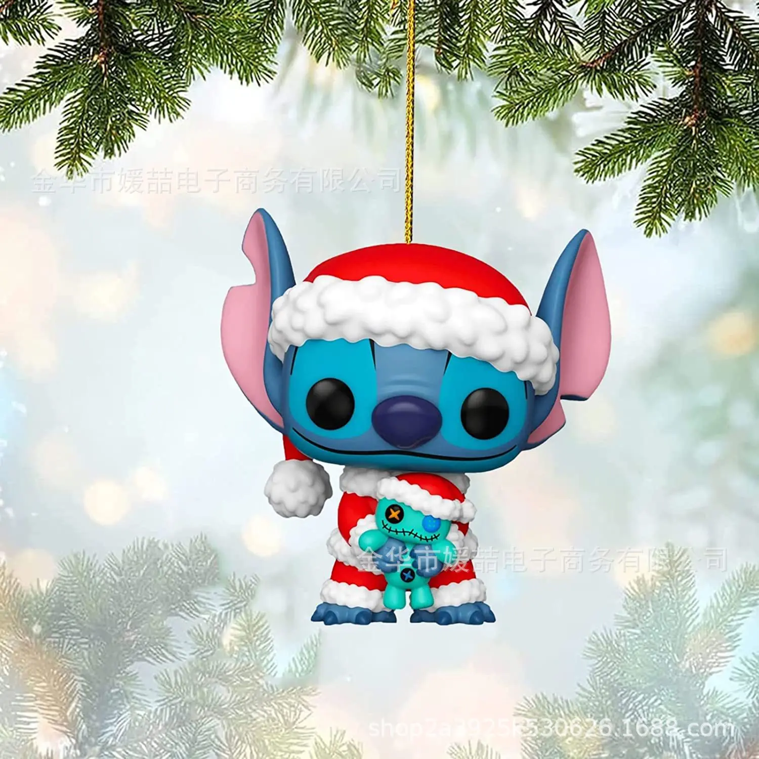 

Disney Stitch Animation Toy Pendant New Product Acrylic Christmas Tree Pendant Car Backpack Pendant Children's Birthday Gift