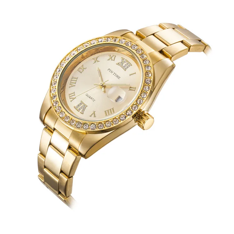 

Модные мужские часы Pintime, мужские кварцевые часы для рабочей силы, маленькие круглые римские часы