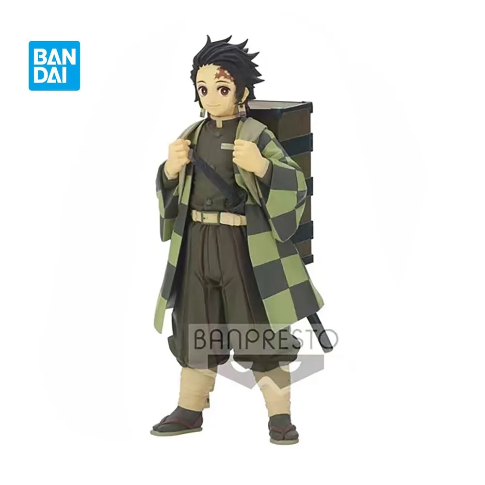 

Bandai Demon Slayer Kamado Tanjirou 16cm Japanese New Cute Cartoon Anime Character Model Collectible Series Children's Toys