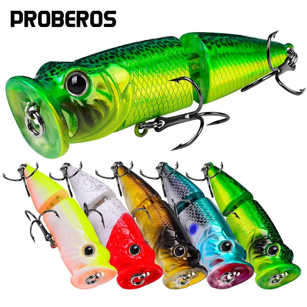 

1Pcs Popper Sea Fishing Lure Tuna Lures 8cm 11g Floating Fishing Wobblers 2-section Artificial Bionic Hard Bait Long Casting New