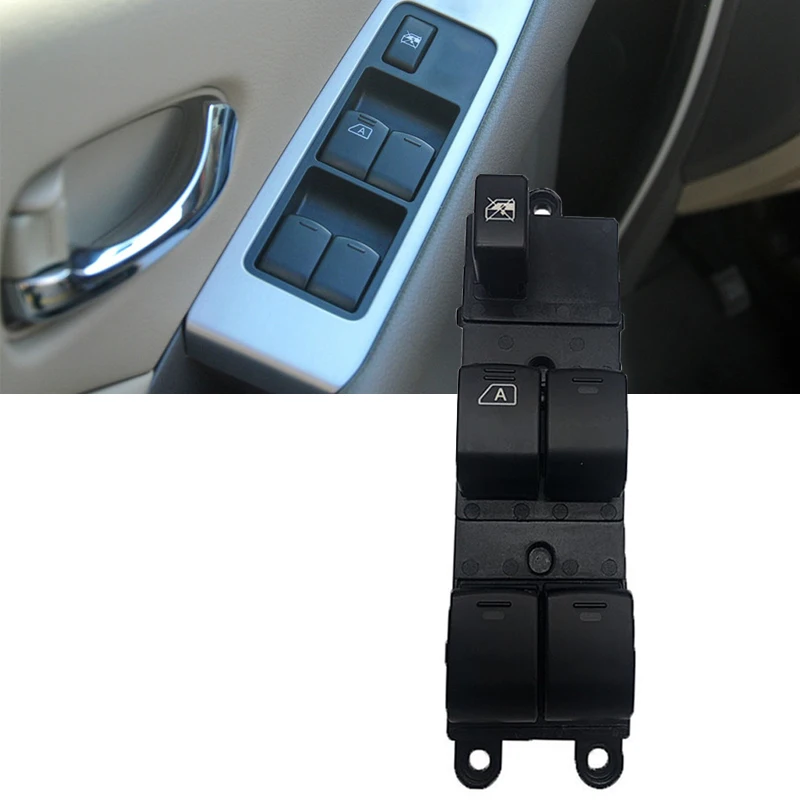 Ön sol araba pencere kontrol anahtarı pencere kaldırıcı düğmesi Nissan Qashqai için J10 2.0 DCi Navara D40 Pathfinder R51 25401JD001
