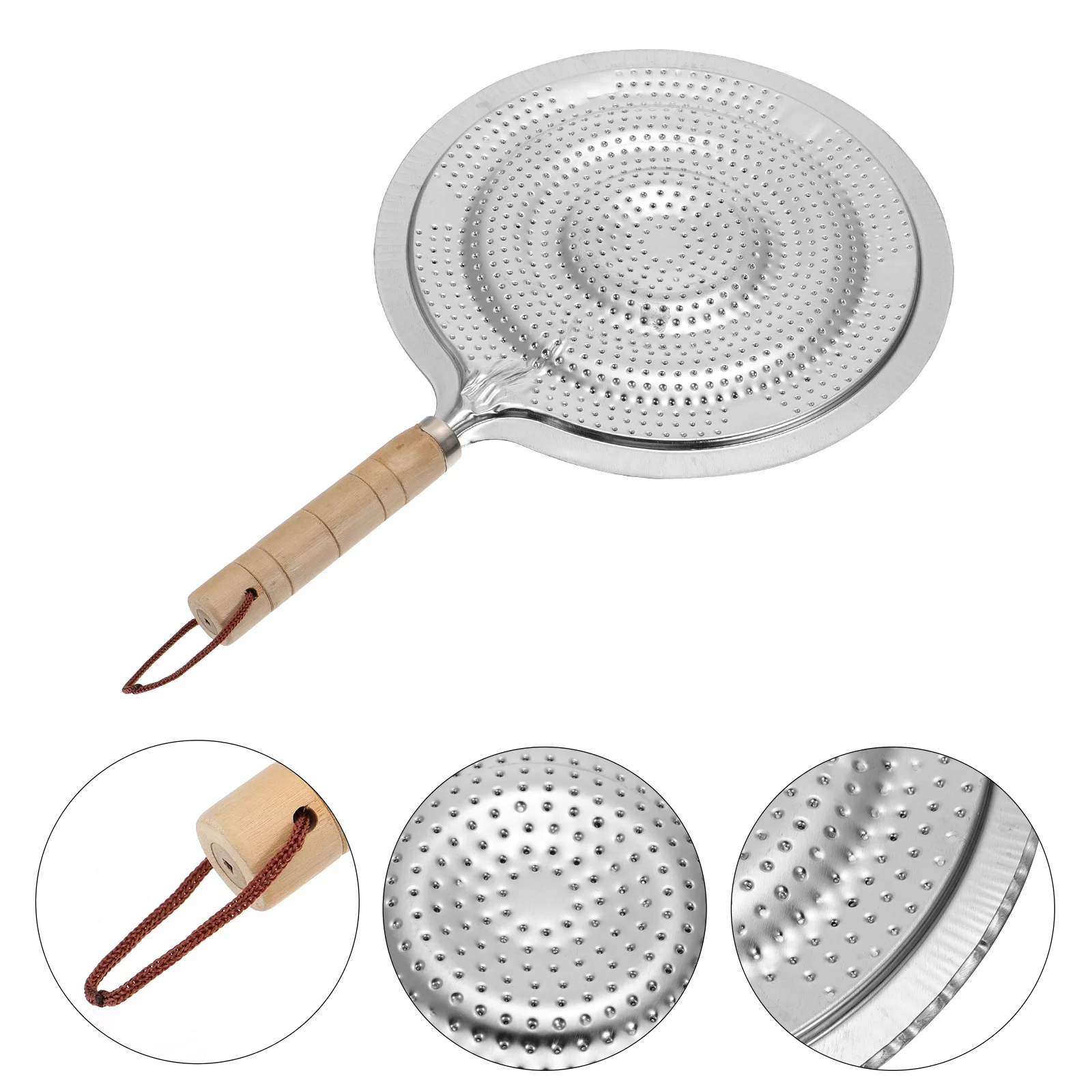 

2 Pcs Round Tray Insulation Pads Home Coffee 32X21X0.5CM Kitchen Overheating Protection Silver Iron Pan Milk Mats