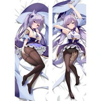 genshin impact keqing dakimakura anime theme body pillow case decorative pillows for bed hd 2 side printed cushion cover