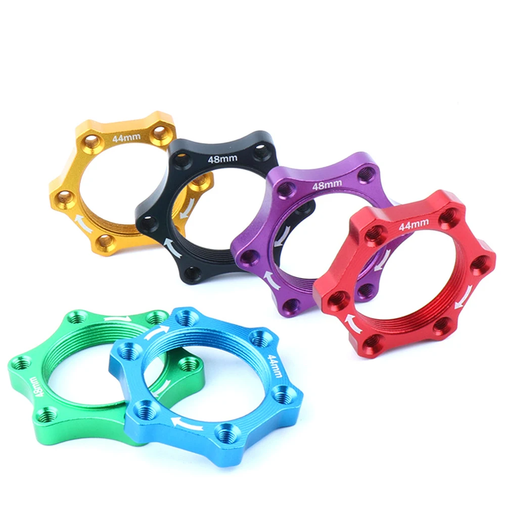 

Bike Bicycle Freewheel Threaded Hubs Disk Disc Brake Rotor Flange Adapter 44/48mm Aluminum Alloy Bicycle Accessories