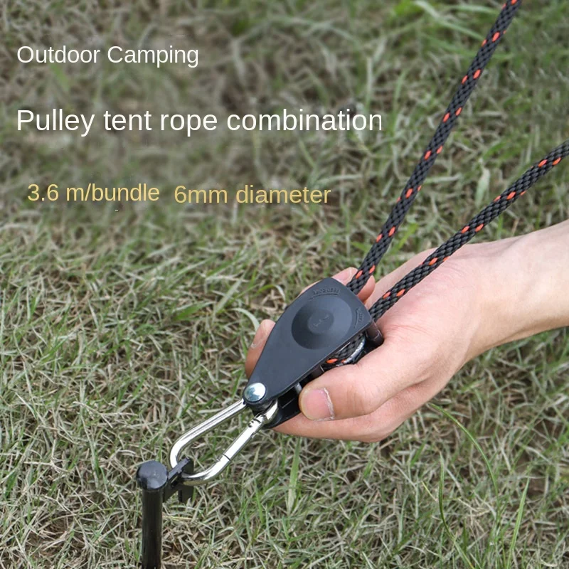 

Go-again Camping tent 3.6m wind rope pulley adjustment buckle canopy pull rope tightener no set up