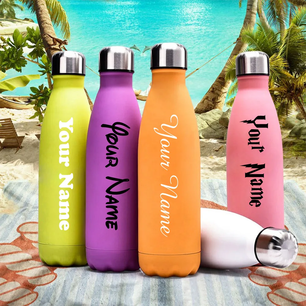 

Personalised Name Sticker For Water Bottle Decoration Decal Bike drinks custom Stickers