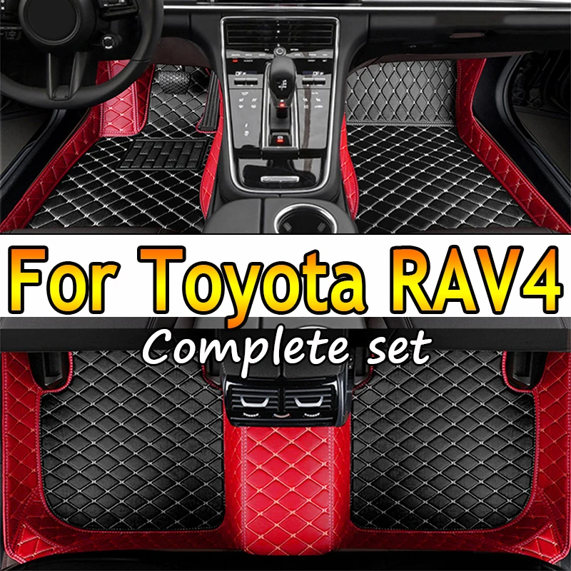 

Custom Made Leather Car Floor Mats For Toyota RAV4 2013 2014 2015 2016 2017 2018 2019 Carpets Rugs Foot Pads Accessories
