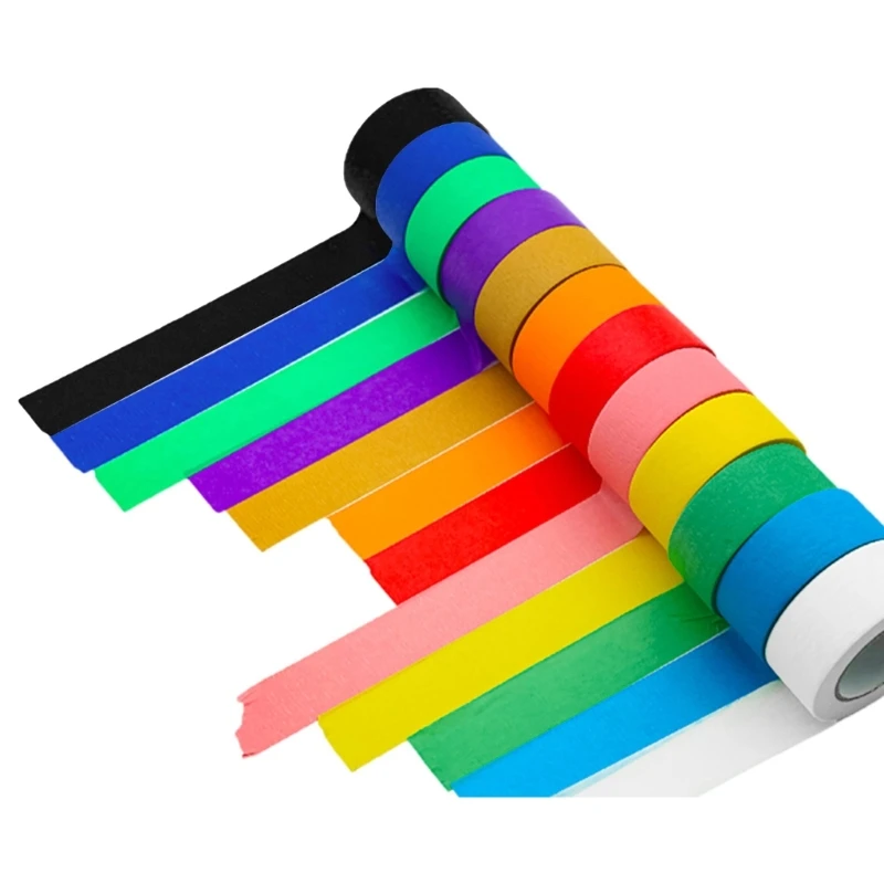 

Colored Masking Tape Rolls Craft Paper Tape Teacher Tape For Art Lab Labeling Classroom Decorations & Teaching Supply
