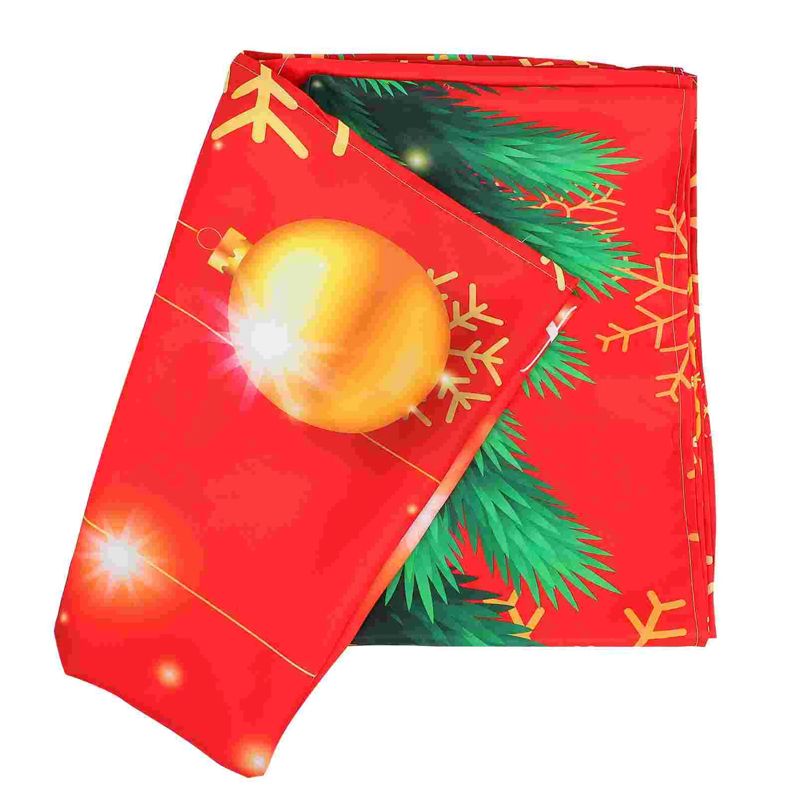 

1 шт. скатерть для стола из полиэстера Рождественская скатерть для домашнего декора (разные цвета)