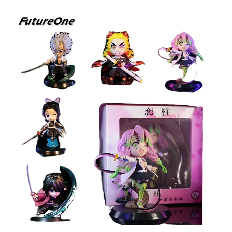 

Anime Figures Demon Slayer Kanroji Mitsuri PVC Cute Toys Kimetsu no Yaiba Action Doll Figma Kids Model Nezuko Xmas Gift 10cm