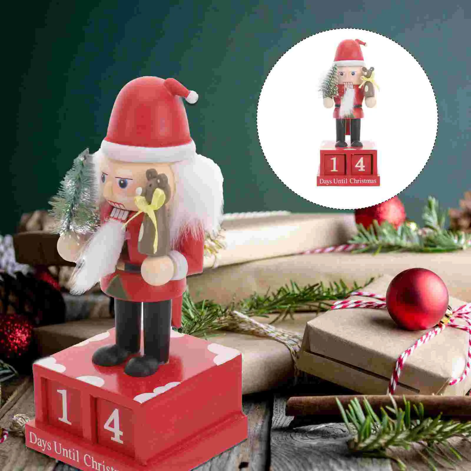 

Countdown Ornament Nutcracker Countdown Embellishment Perpetual Nutcracker Countdown Ornament Xmas Calendar Gift