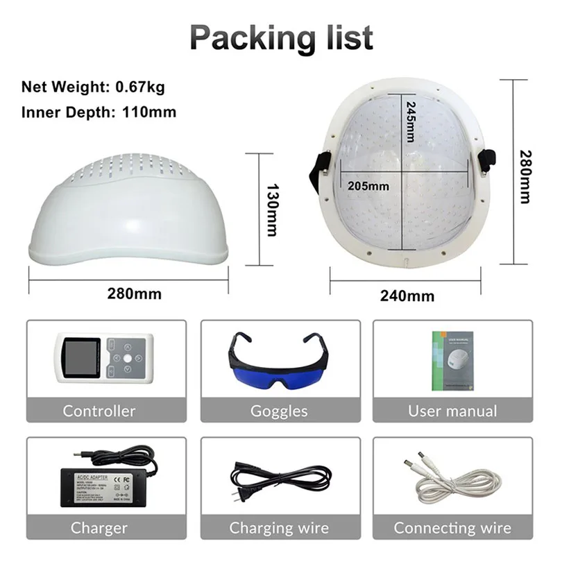 Подарок для людей с Als 810nm терапевтический фотобиомодуляционный шлем лечения