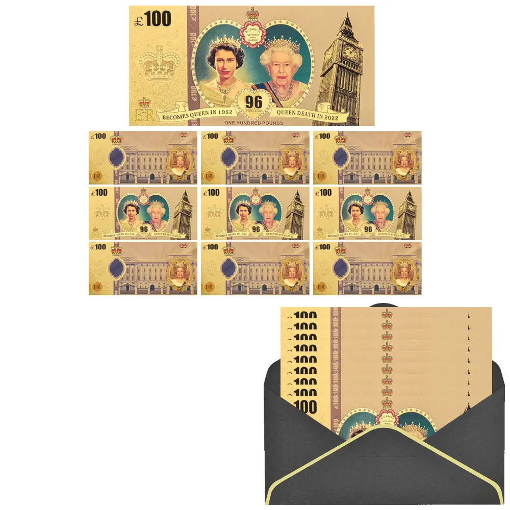 

Золотые памятные банкноты Королевы Елизаветы II