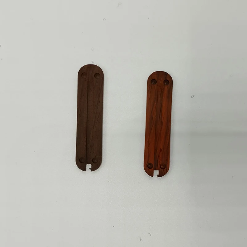 Натуральный материал черного дерева с ЧПУ ручка ножа нашивки весы для 58 мм Victorinox