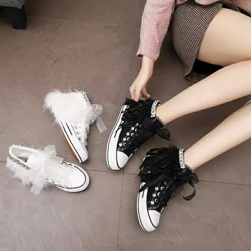 

Lace lace lace delivery address canvas shoes diamond-bottom waterproof platform spring and autumn casual shoes women 35-40