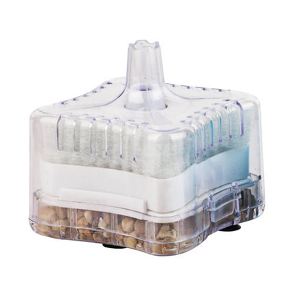

Biochemical Filter Fish Tank Filter 1pcs 8x8x8cm Accessories Active Carbon Air Pump Machine Aquarium Mini Parts