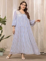 toleen plus size oversized maxi large dresses elegant long women party 2022 female evening casual abaya muslim festival clothing