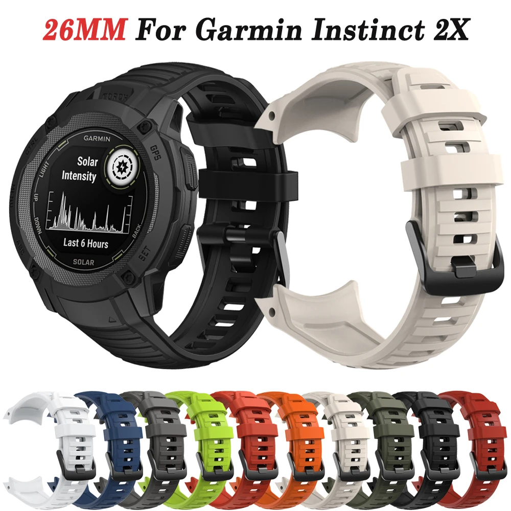 

Сменный официальный ремешок для Garmin Instinct 2X, силиконовый ремешок для браслета QuickFit, браслет Instinct 2X, аксессуары для умных часов