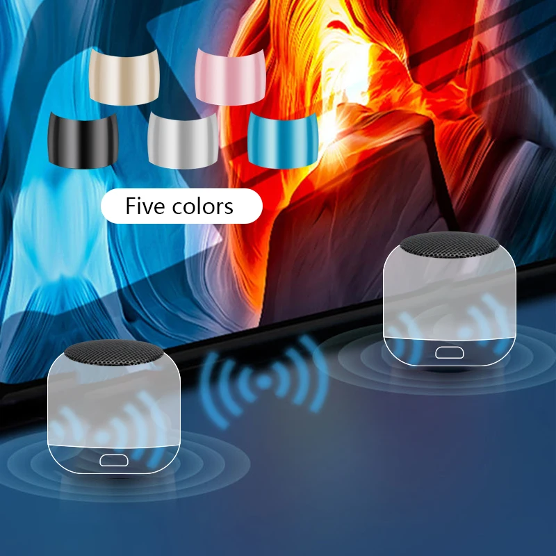

NEW Mini Bluetooth Speaker Wireless Speaker Portable Metal HiFi TWS Loudly Waterproof колонка bluetooth caixa de som bluetooth