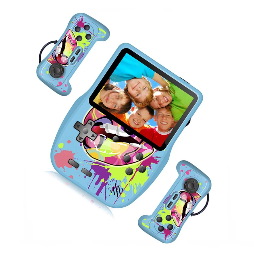 

3,5-дюймовая настольная Ретро игровая консоль CZT, двойной геймпад, портативная детская электронная игровая консоль со встроенными 3,8 играми