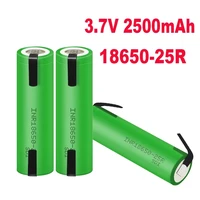 2022 100 new brand 18650 2500mah rechargeable battery 3 6v inr18650 25r m 20a discharge batteries diy nickel