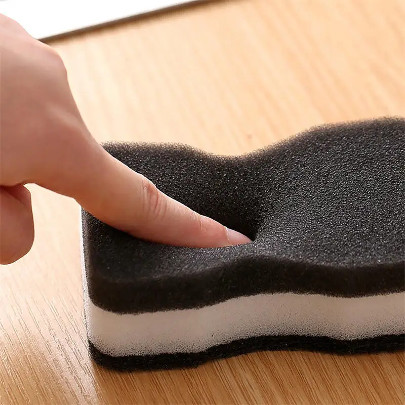 5 шт. волшебная губка трехслойная с имитацией люфы бытовая чистящая для кухни