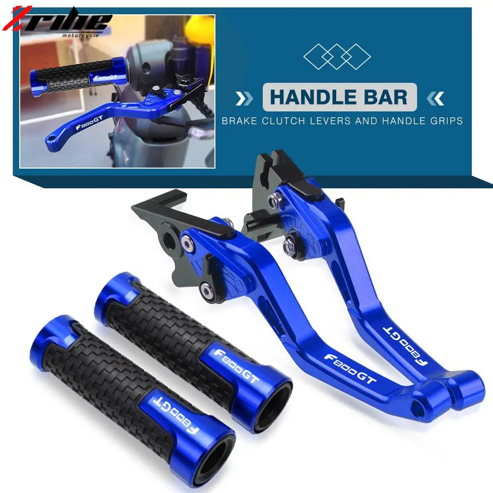 

Motorcycle Accessories For BMW F800GT F800 GT 2013 2014 2015 2016 Short Brake Clutch Levers 78'' 22MM Handlebar Handle Bar Grips