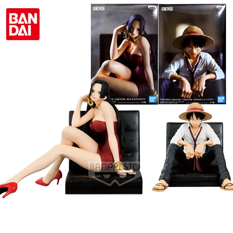 

Bandai Banpresto Original ONE PIECE Stylist and Photographer Boa·Hancock Monkey D. Luffy Anime Action Figure Toys Gifts for Kids