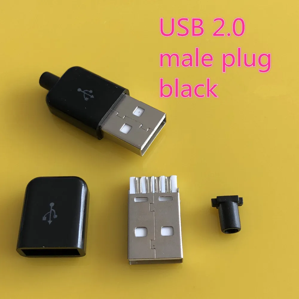

Разъемы USB 2.0 для пайки, черные и белые