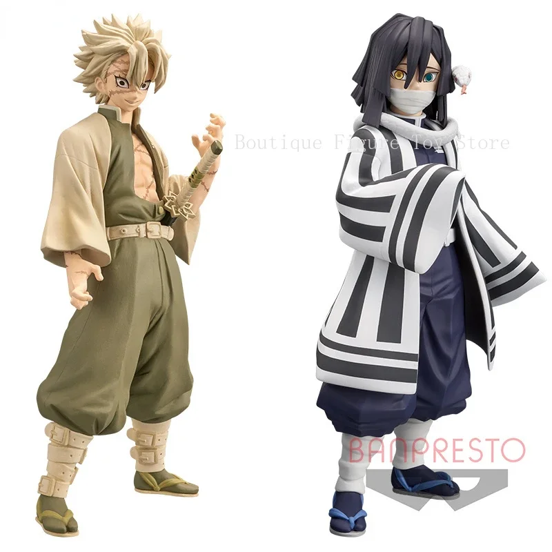 В наличии BANDAI оригинальная версия Demon Slayer BANPRESTO пятнадцать Игуро Obanai и Shinazugawa Sanemi