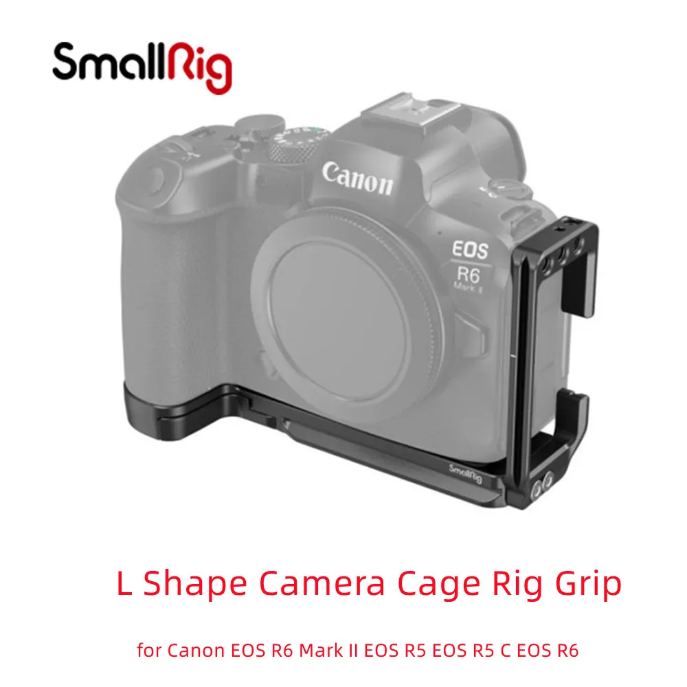 SmallRig 4160 L Shape Camera Cage Rig Grip for Canon EOS R6 Mark II EOS R5 EOS R5 C EOS R6 L-type Vertical Bracket L Mount