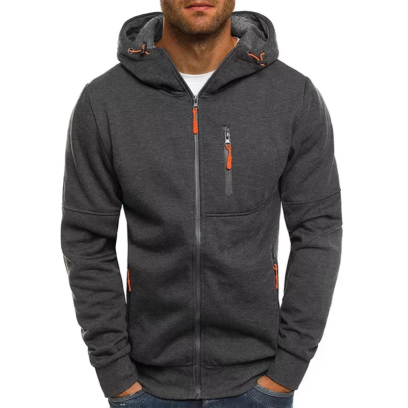 

Men's Hoodies Casual Sports Design Spring and Autumn Winter Long-sleeved Cardigan Hooded Men's Hoodie