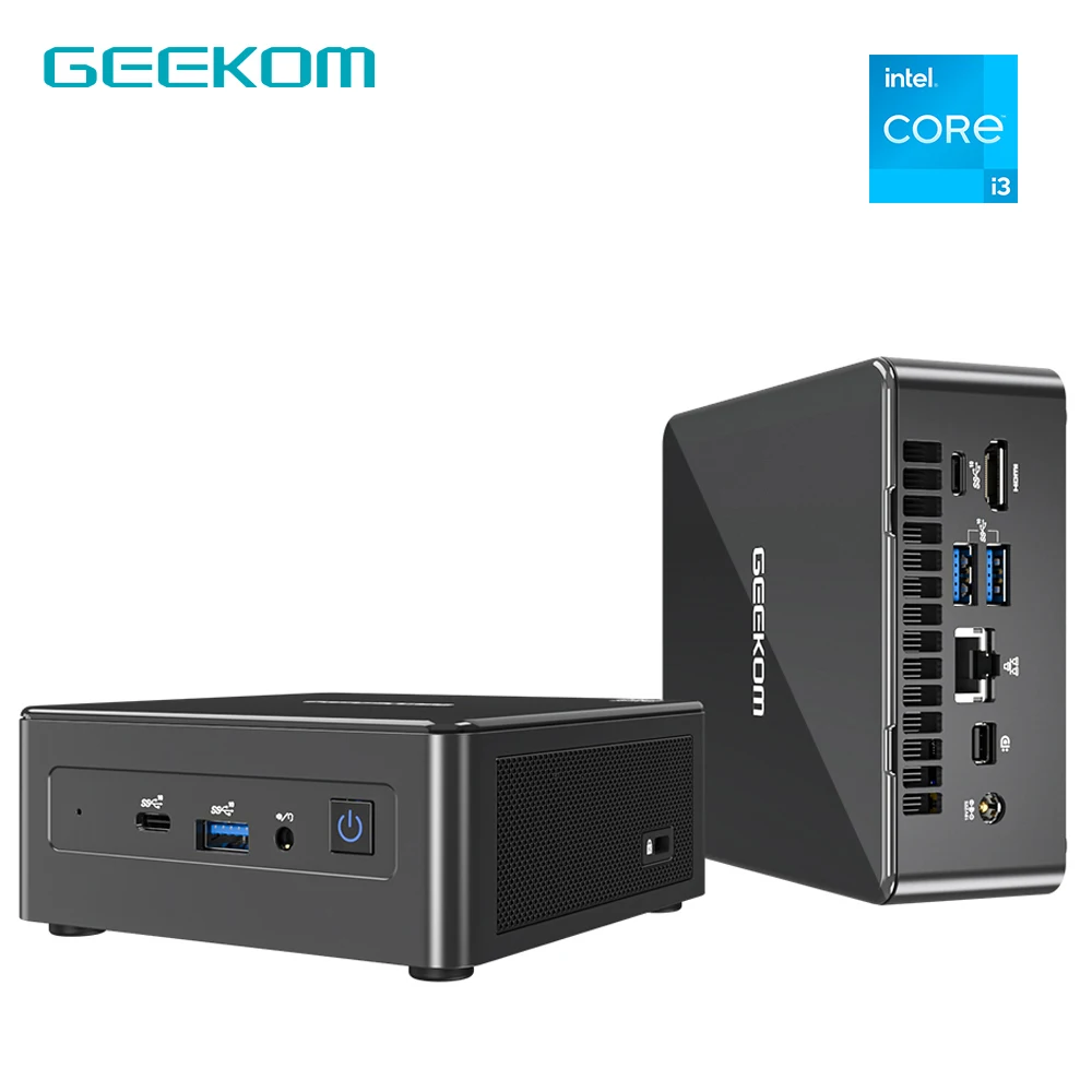 

Geekom Mini IT8 SE Mini Pc Intel Core i3 8109U(2 Cores, 4 Threads, 4M Cache, Up to 3.60 GHz) Iris Plus Graphics 655 Win11 Pro